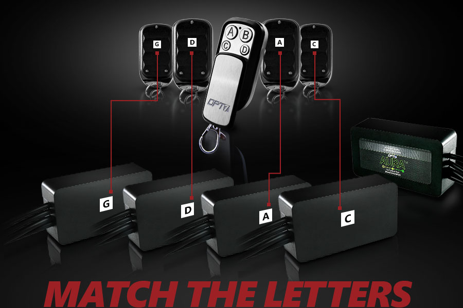 aura motorcycle glow kit remotes