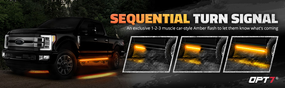 OPT7 Side kick running board turn signal