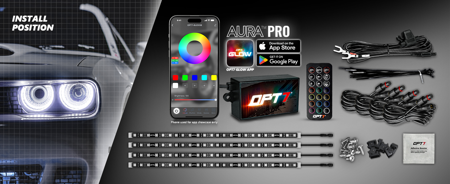 aura LED grille lighting kit