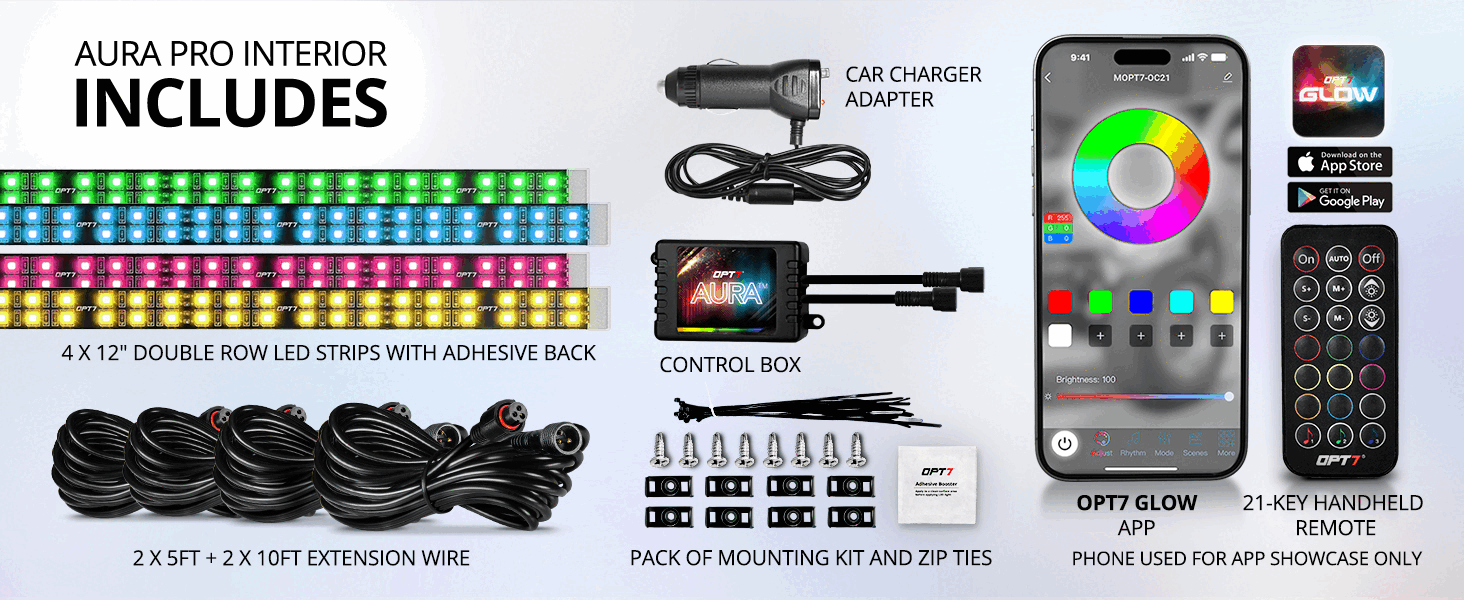 opt7 interior led glow kit