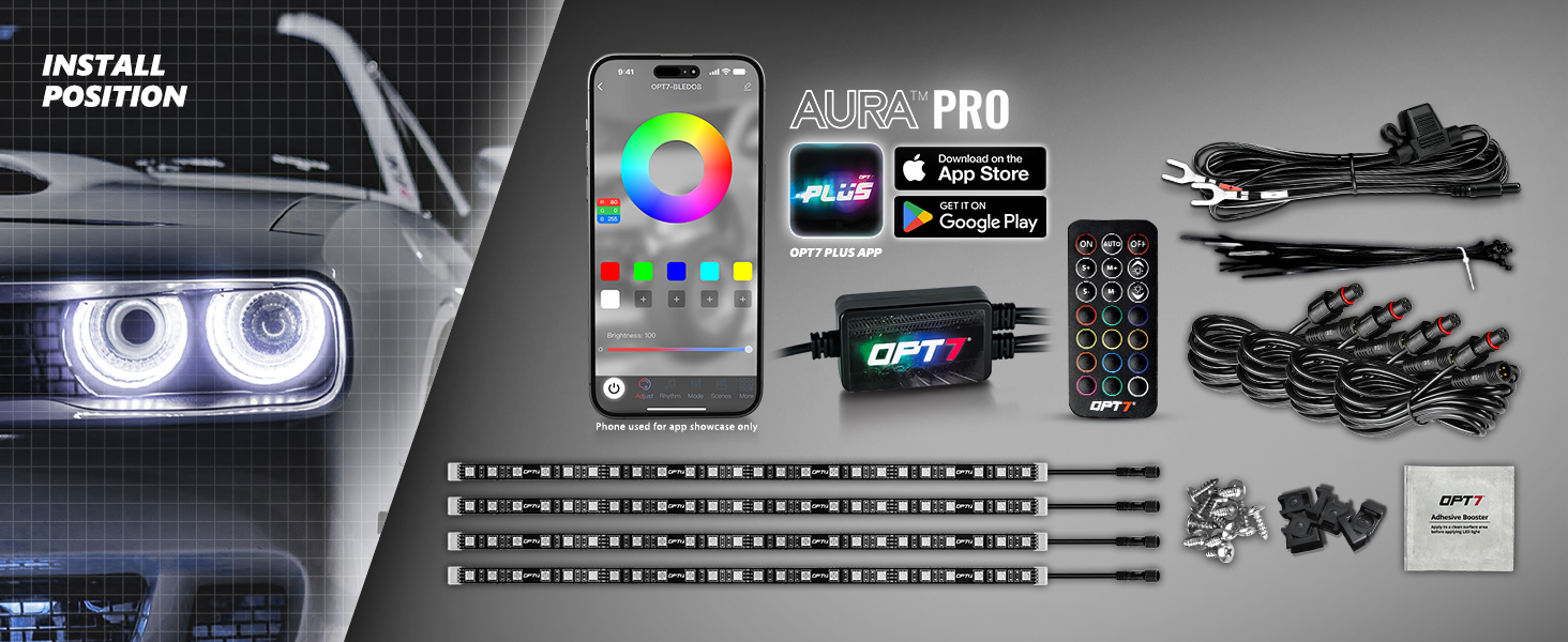 aura LED dodge halo lighting kit