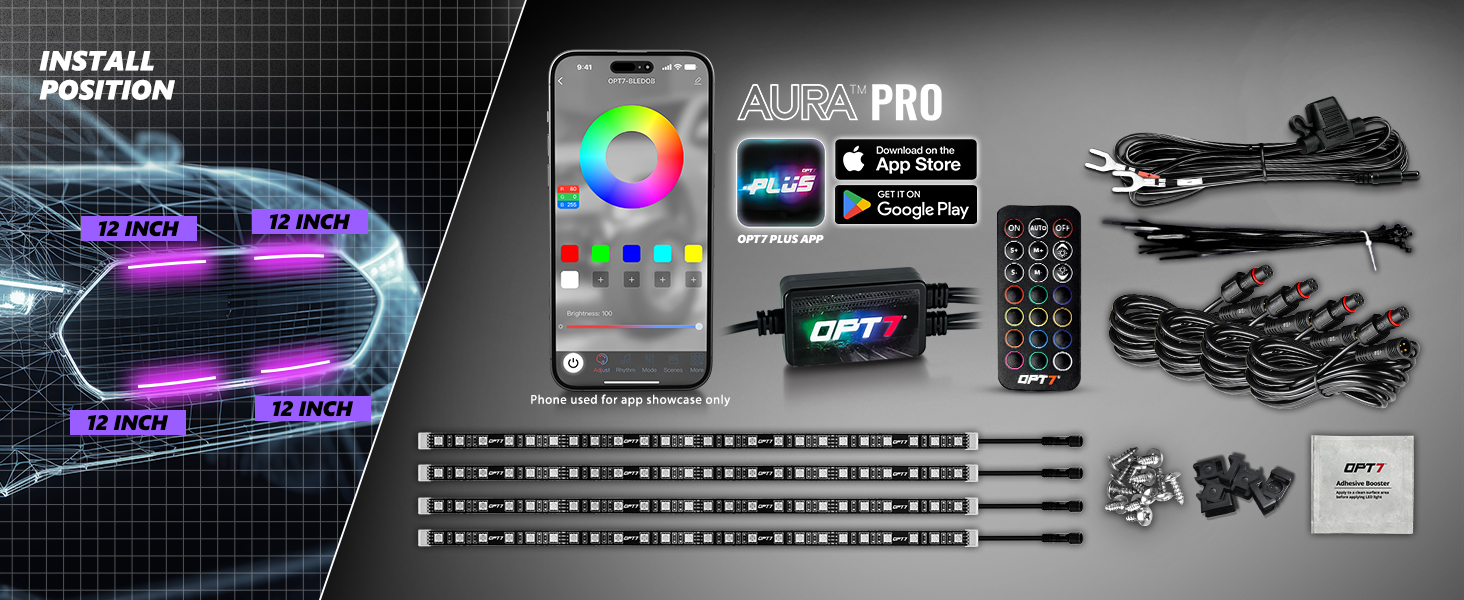 aura LED grille lighting kit