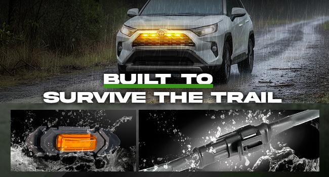 OPT7 Amber LED Grille Lights for Toyota rav 4 2019-2025 5th gen front drl