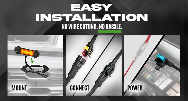 OPT7 Amber LED Grille Lights for Toyota rav 4 2019-2025 5th gen front drl