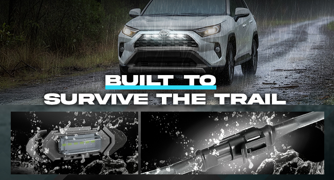OPT7 White LED Grille Lights for Toyota rav 4 2019-2025 5th gen front drl