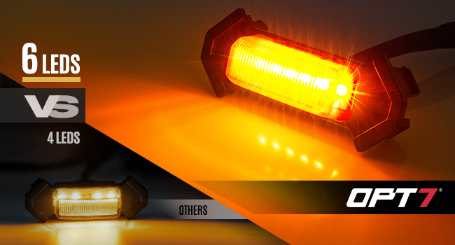 OPT7 Amber LED Grille Lights for Toyota Tacoma TRD PRO 2016-2023